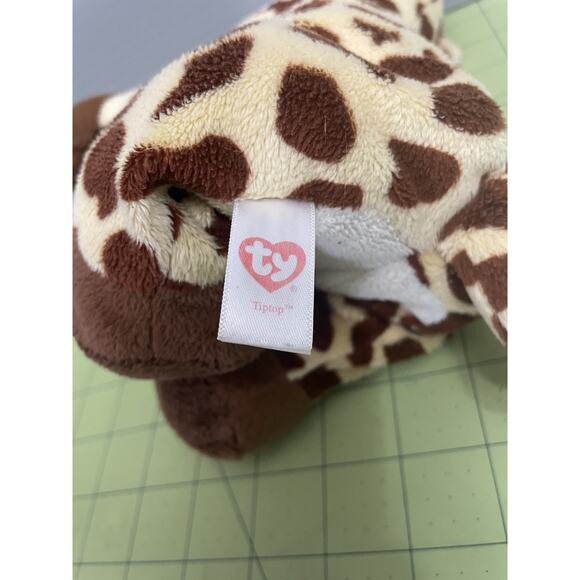 Ty Pluffies TIPTOP Giraffe Plush Stuffed Animal 2011 Plastic Eyes - Picture 7 of 9